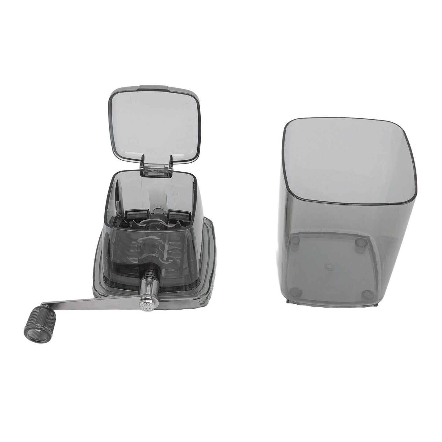 Manual Ice Crusher Small Portable Shaver Hand Operated Snow Cone Machine for Home Grey - view 10