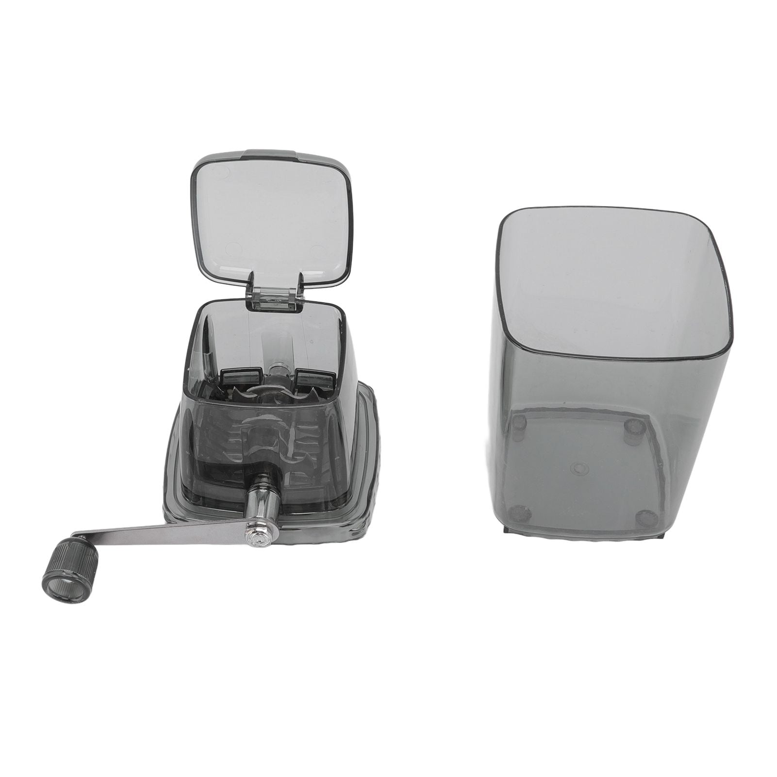 Manual Ice Crusher Small Portable Shaver Hand Operated Snow Cone Machine for Home Grey - view 10