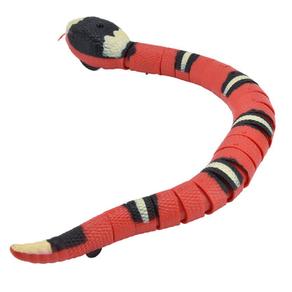 Interactive Cat Toy Smart Sensing Electronic Toy Snake Simulation Animal Model for Pet Obstacle Avoidance Training - view 2