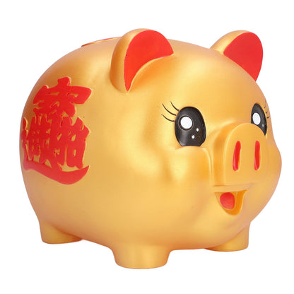 Piggy Bank Cute Cartoon Pig Shape Anti Falling Coins Saving Box for Kids Gift Home Decoration Coins StorageLarge Size(1200 Pieces Storage) - view 9