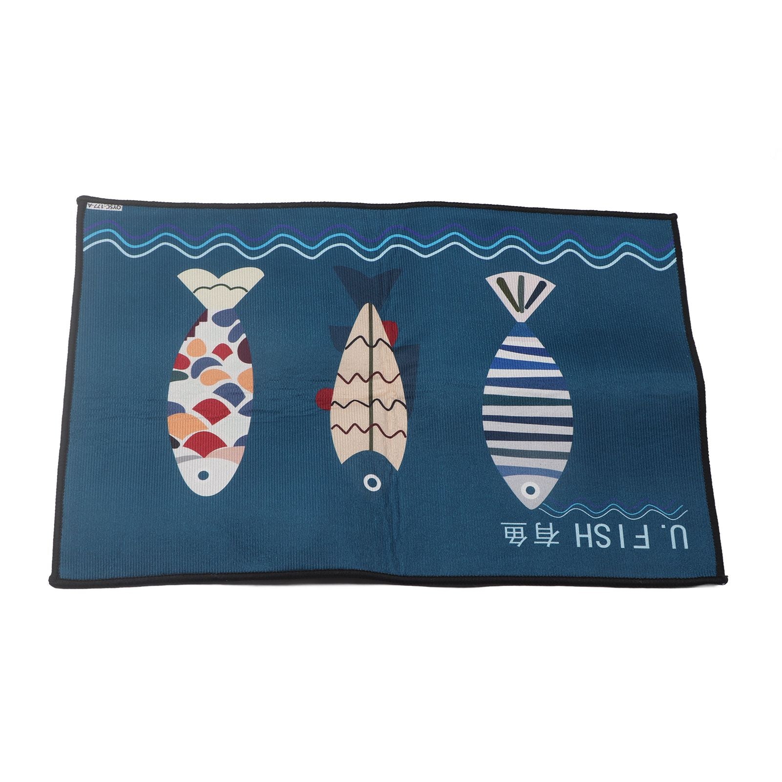 Floor Mat Prevent Slip Wearable Comfortable Cute Pattern Kitchen Pad for Living Room Bathroom Doorway Fish 40x60cm / 15.8x23.6in - view 9