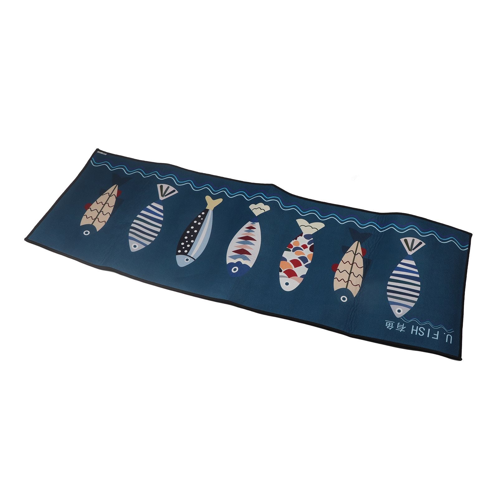 Floor Mat Prevent Slip Wearable Comfortable Cute Pattern Kitchen Pad for Living Room Bathroom Doorway Fish 40x120cm / 15.8x47.2in - view 9