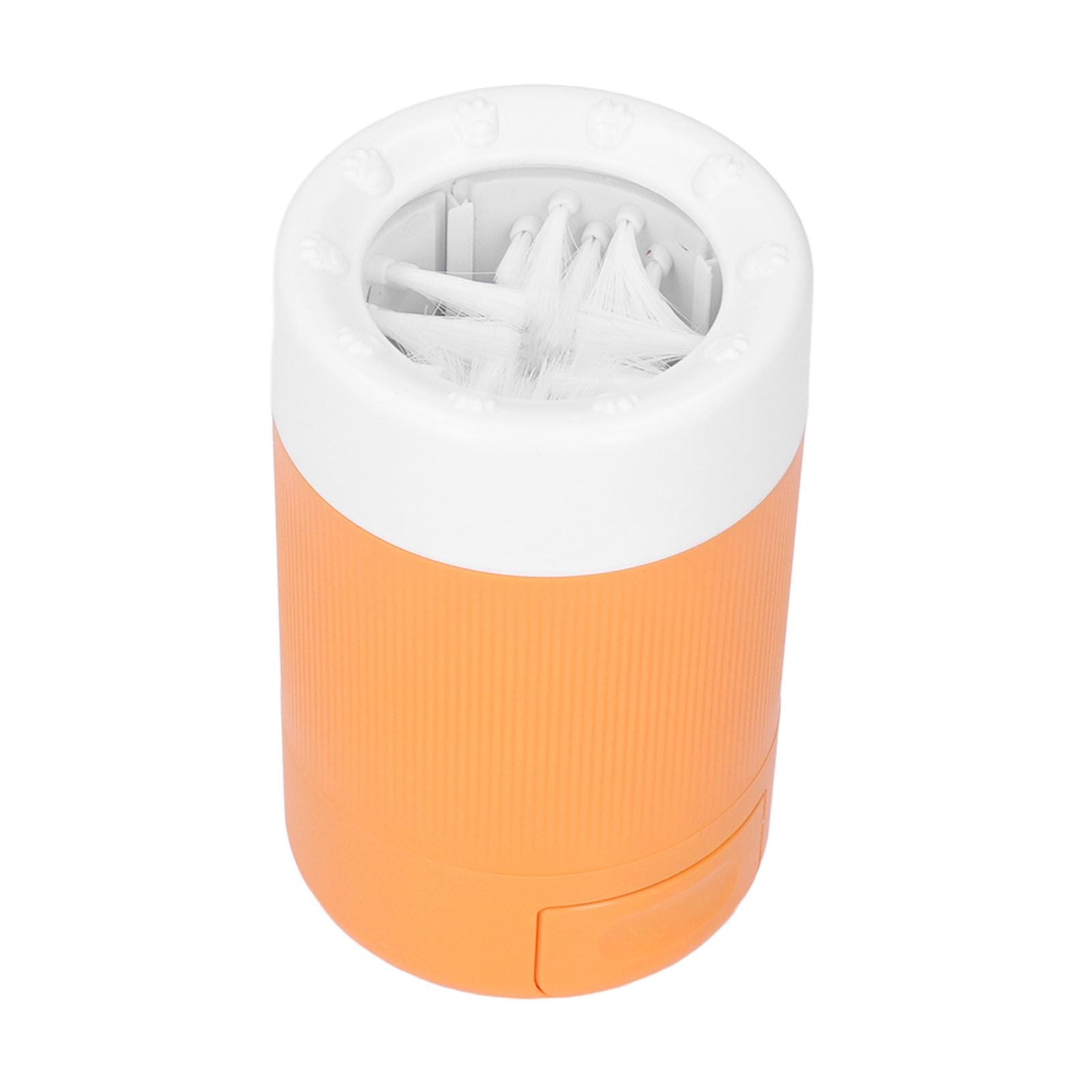 Dog Paw Cleaner Semi Automatic Portable Dog Foot Washing Cup for Pets Cats and DogsOrange - view 7