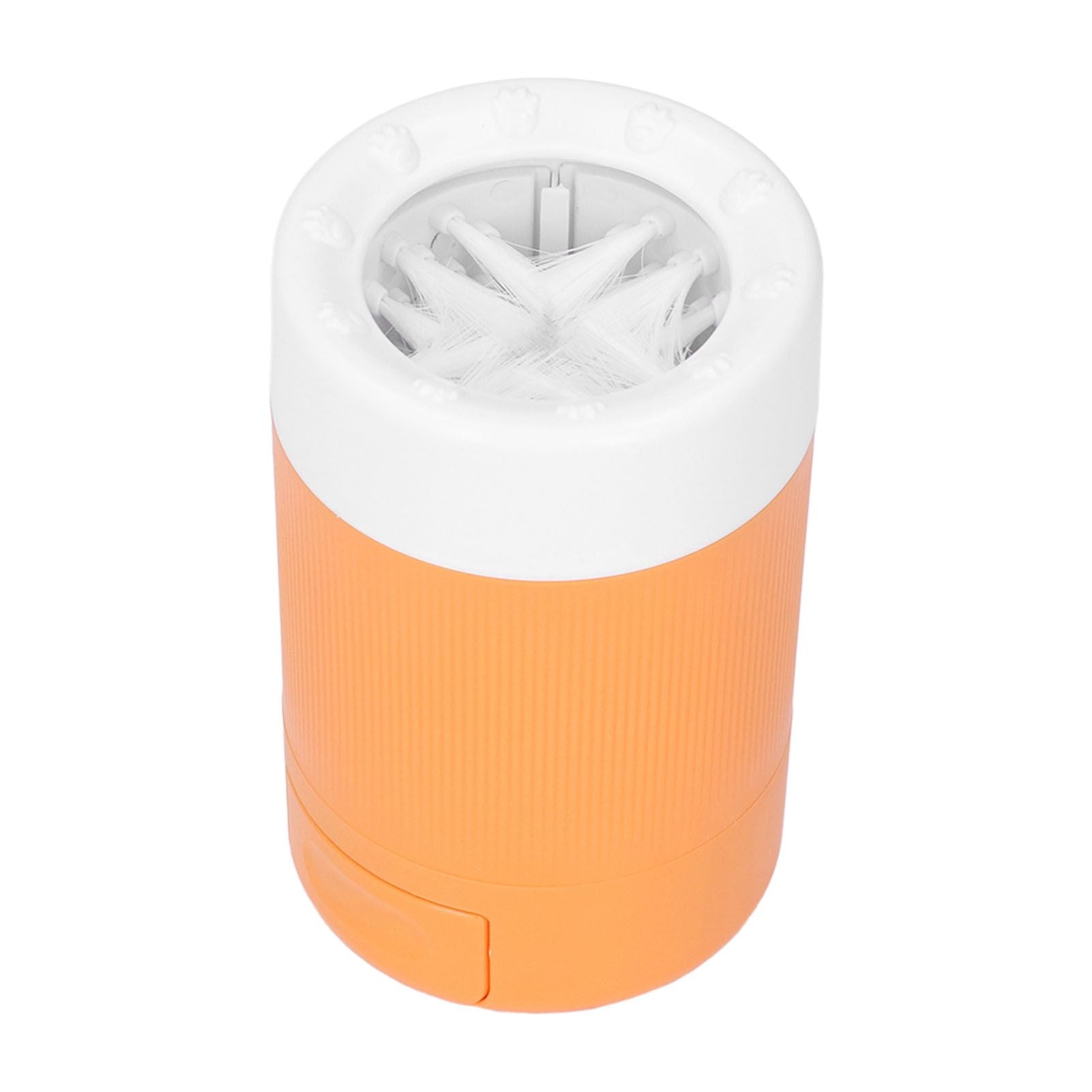 Dog Paw Cleaner Semi Automatic Portable Dog Foot Washing Cup for Pets Cats and DogsOrange - view 10