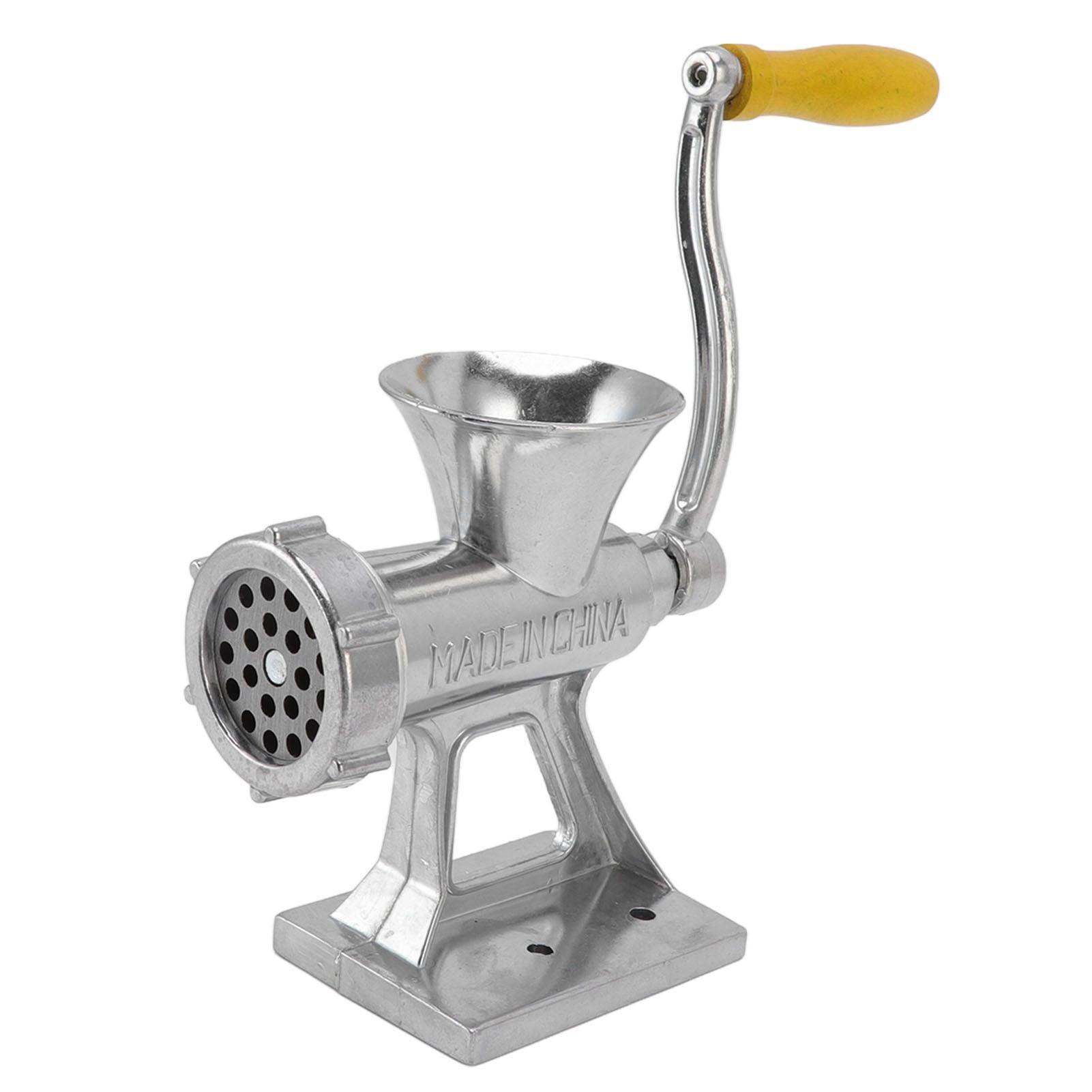 Manual Meat Grinder Silver Simple Operation Small Meat Mincer with Handle for Home Kitchen Restaurants Butcher Shops - view 2