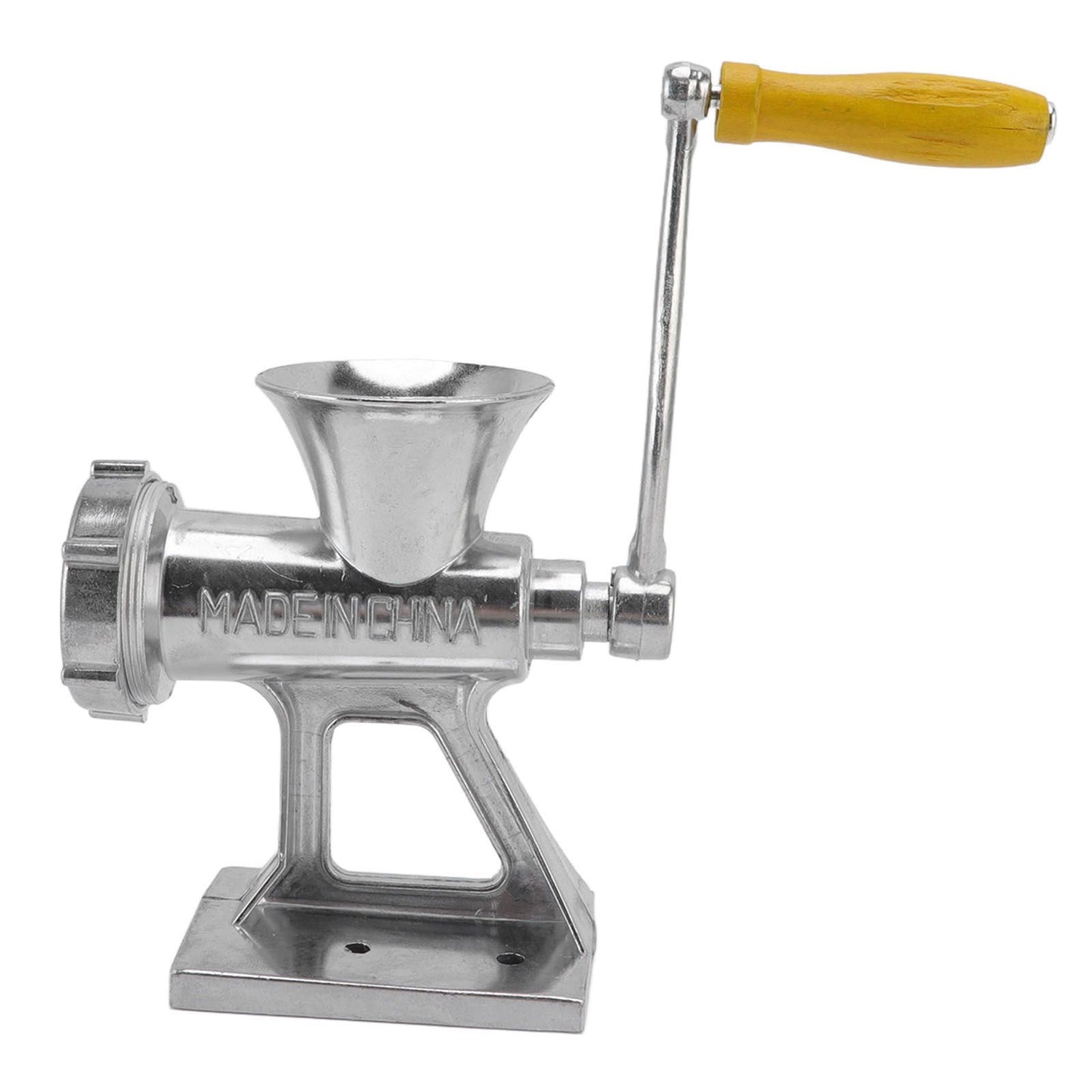 Manual Meat Grinder Silver Simple Operation Small Meat Mincer with Handle for Home Kitchen Restaurants Butcher Shops - view 3