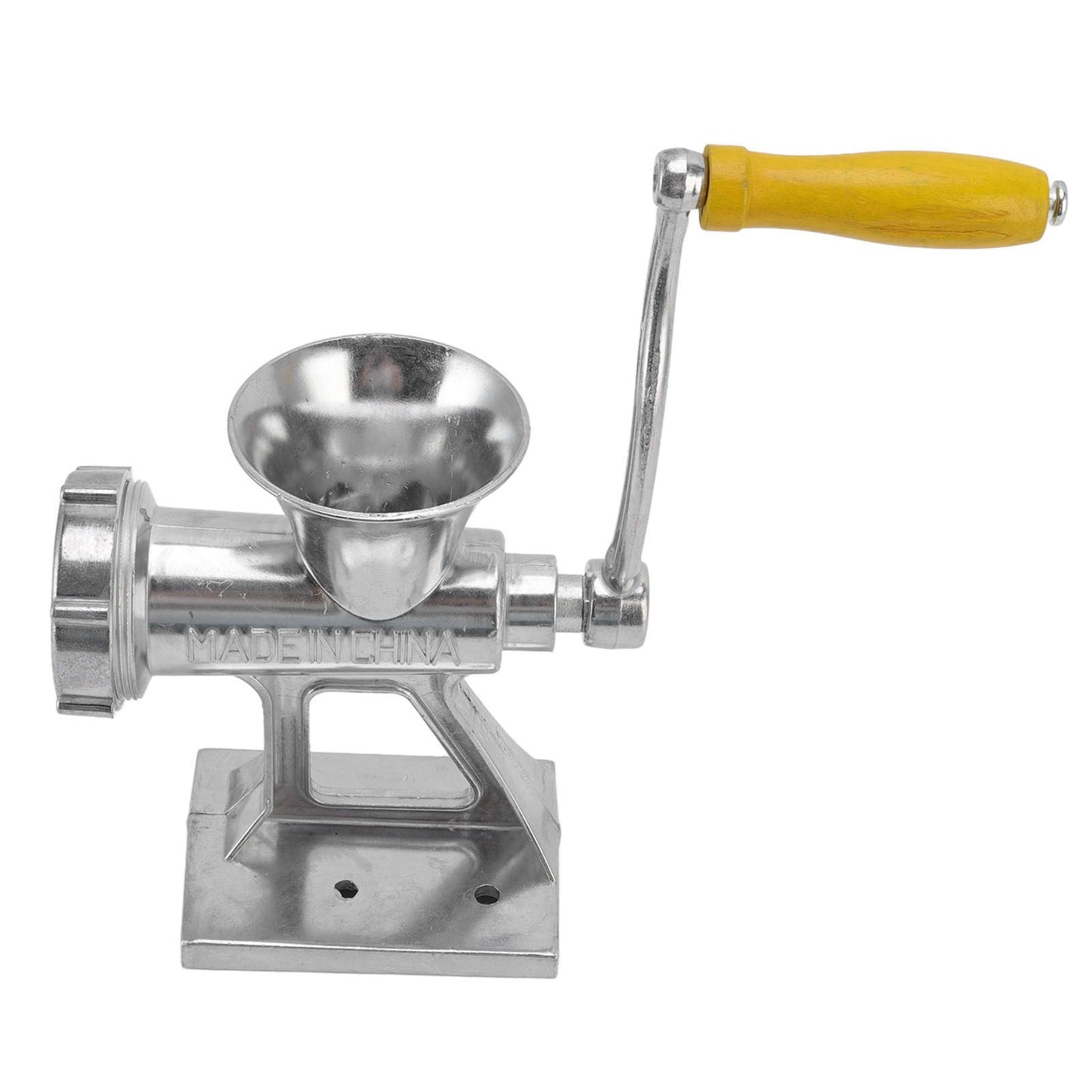 Manual Meat Grinder Silver Simple Operation Small Meat Mincer with Handle for Home Kitchen Restaurants Butcher Shops - view 4