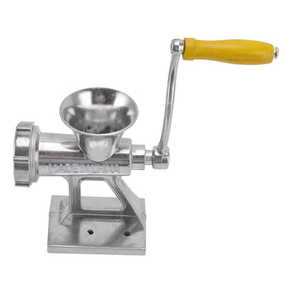 Manual Meat Grinder Silver Simple Operation Small Meat Mincer with Handle for Home Kitchen Restaurants Butcher Shops - view 4