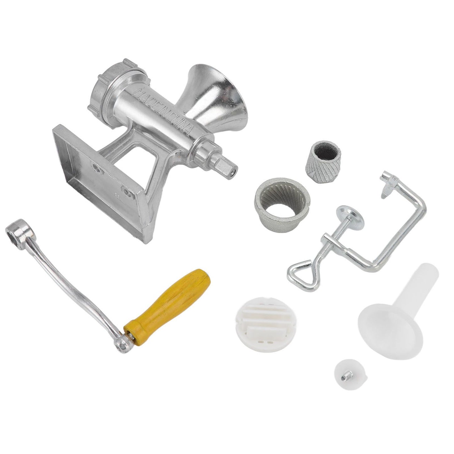 Manual Meat Grinder Silver Simple Operation Small Meat Mincer with Handle for Home Kitchen Restaurants Butcher Shops - view 10