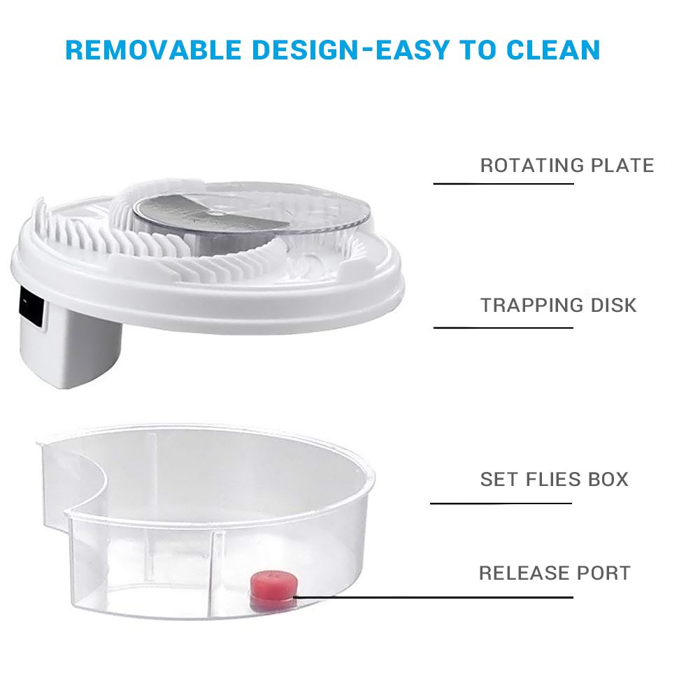 1PCS Electric Fly Trap Device with Trapping Food Electric Flycatcher Artifact - view 3