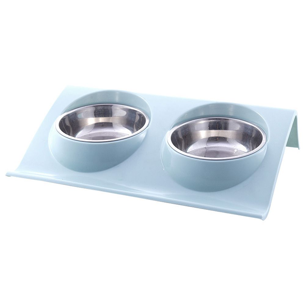 Double Bowls for Dog Stainless Steel Pet Bowl Splashproof Feeding Bowl for Pet - view 5
