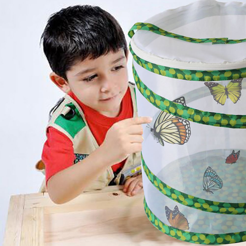 Net Insect Butterfly Habitat Cage Collapsible Insect Housing Enclosure Breeding Cages - view 3