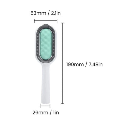 Pet Brush Grooming Comb Soft Bristles Pet Grooming Brush for Massage and Removal of Loose Hair Tangled Hair - view 2