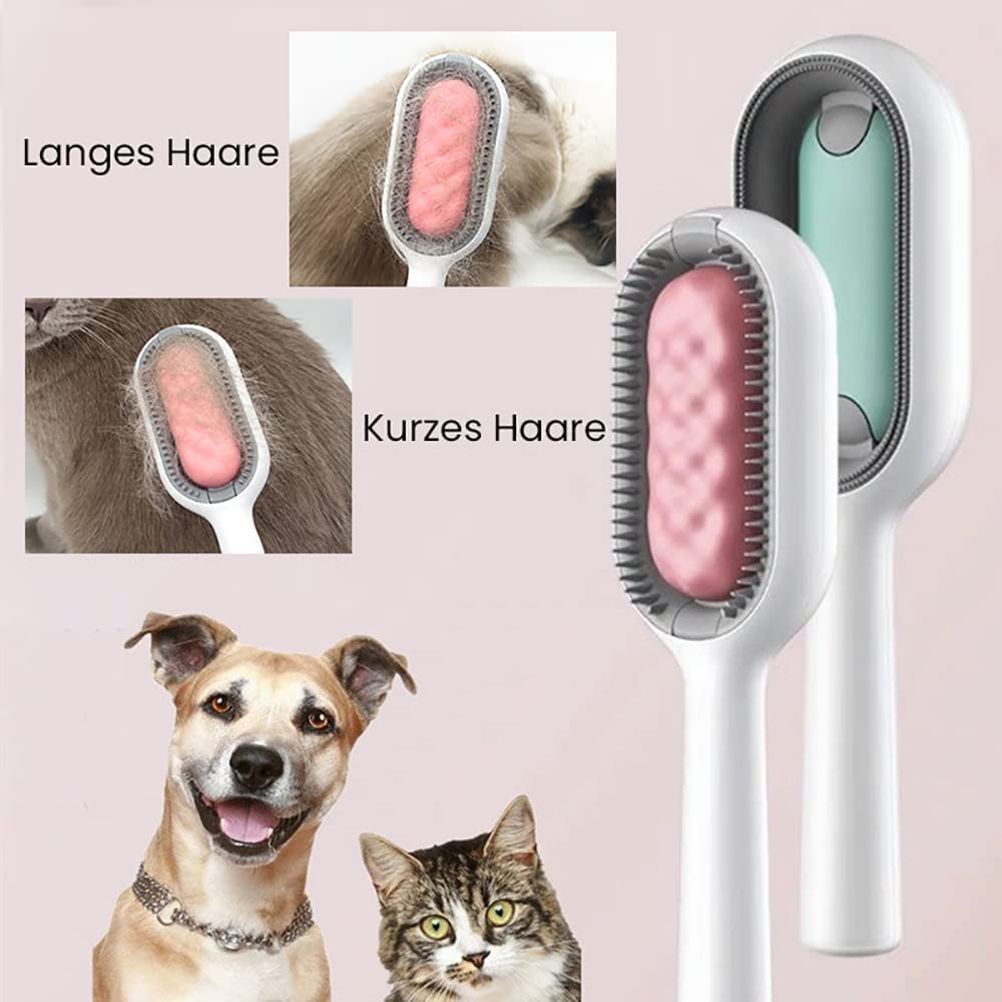 Pet Brush Grooming Comb Soft Bristles Pet Grooming Brush for Massage and Removal of Loose Hair Tangled Hair - view 4