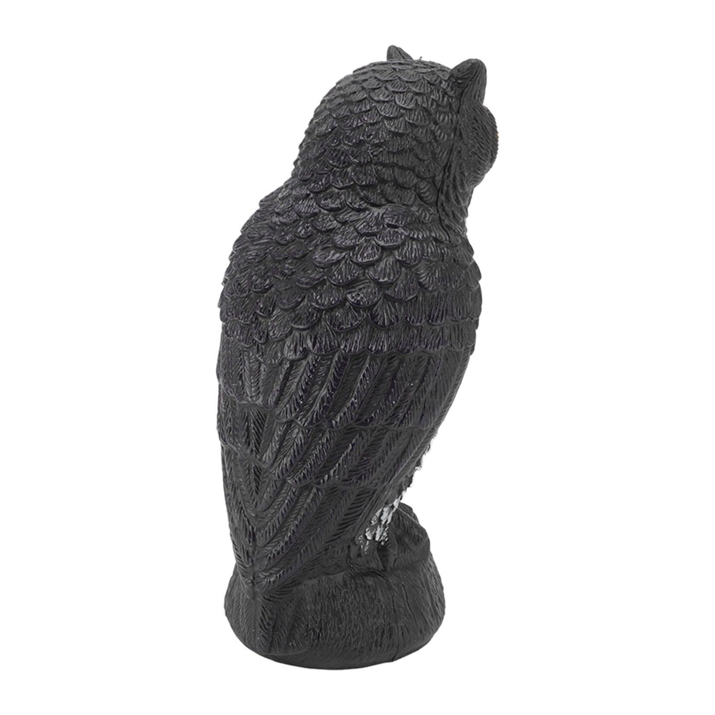 Owl Bird Deterrent Garden Plastic Red Eyes Owls to Keep Birds Away Fine Details Wear Resistant Owls to Keep Birds Away Cartoon Flaky Small Owl - view 5