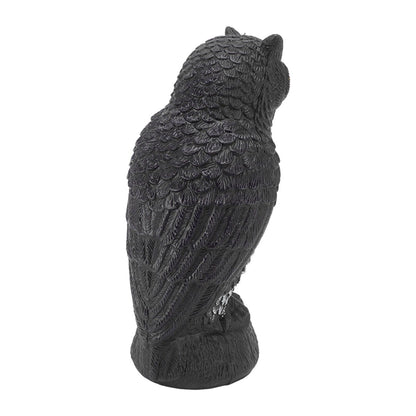 Owl Bird Deterrent Garden Plastic Red Eyes Owls to Keep Birds Away Fine Details Wear Resistant Owls to Keep Birds Away Cartoon Flaky Small Owl - view 5