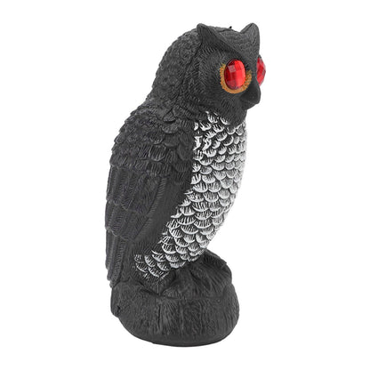 Owl Bird Deterrent Garden Plastic Red Eyes Owls to Keep Birds Away Fine Details Wear Resistant Owls to Keep Birds Away Cartoon Flaky Small Owl - view 8