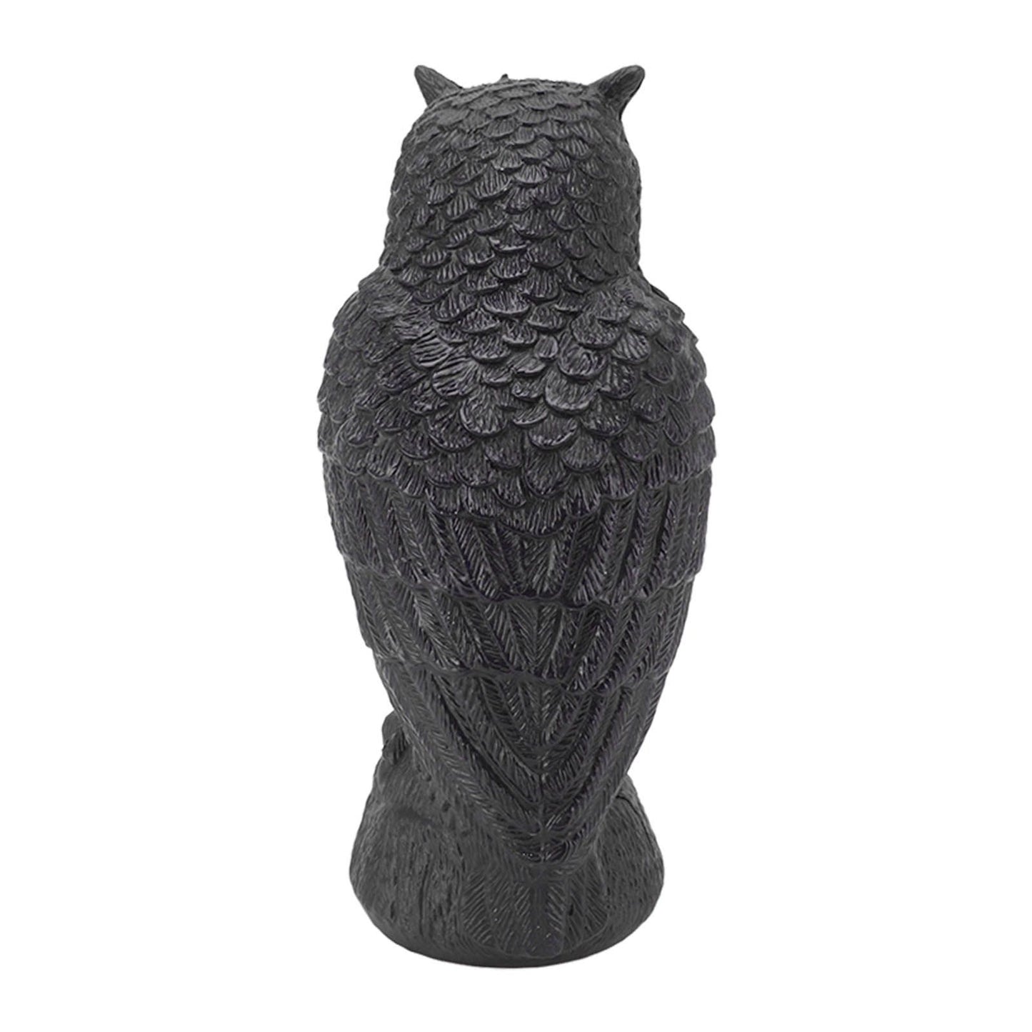 Owl Bird Deterrent Garden Plastic Red Eyes Owls to Keep Birds Away Fine Details Wear Resistant Owls to Keep Birds Away Cartoon Flaky Small Owl - view 9