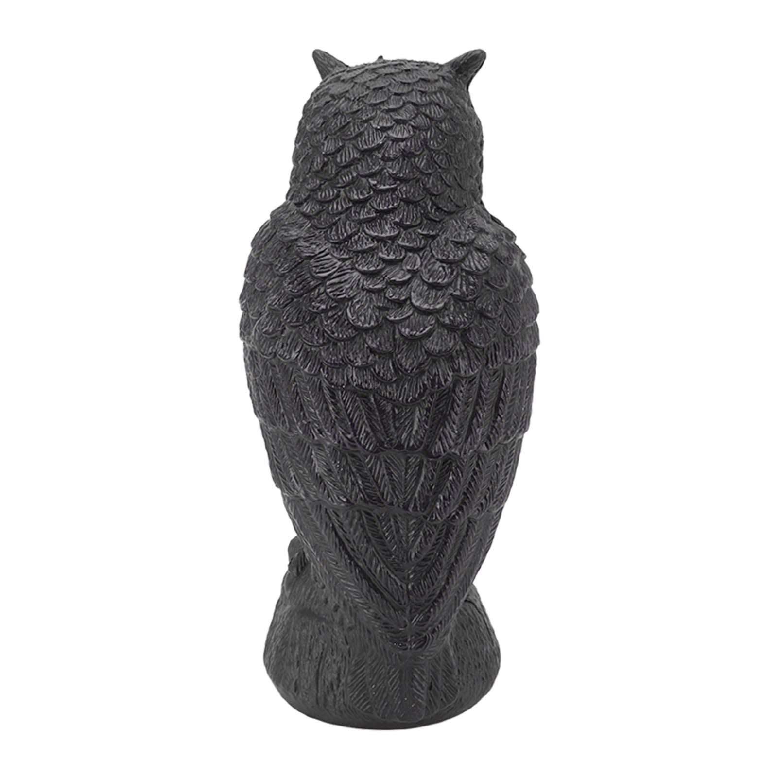 Owl Bird Deterrent Garden Plastic Red Eyes Owls to Keep Birds Away Fine Details Wear Resistant Owls to Keep Birds Away Cartoon Flaky Small Owl - view 9