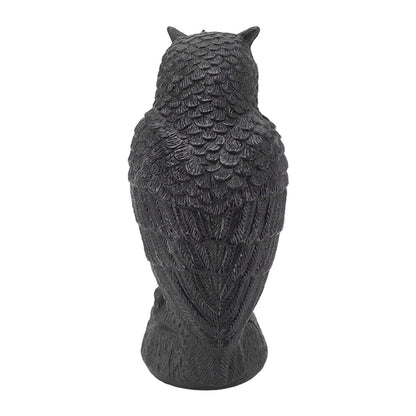 Owl Bird Deterrent Garden Plastic Red Eyes Owls to Keep Birds Away Fine Details Wear Resistant Owls to Keep Birds Away Cartoon Flaky Small Owl - view 9