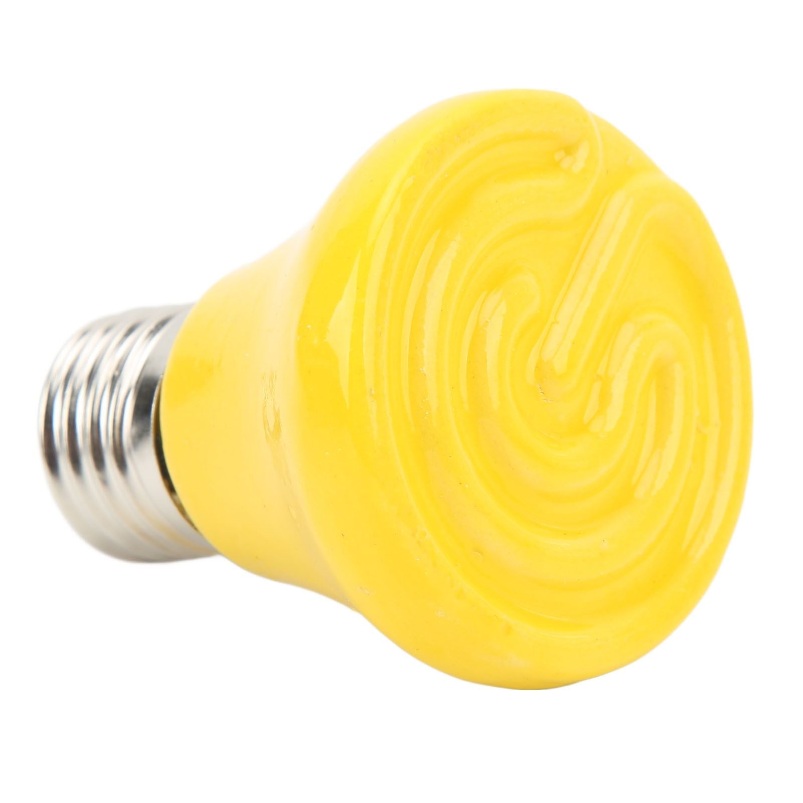 Ceramic Reptile Heat Lamp Bulb Mini Infrared Heat Ceramic Amphibian Heating Lamp for Lizards Reptiles 220V‑240V 25W Yellow - view 5