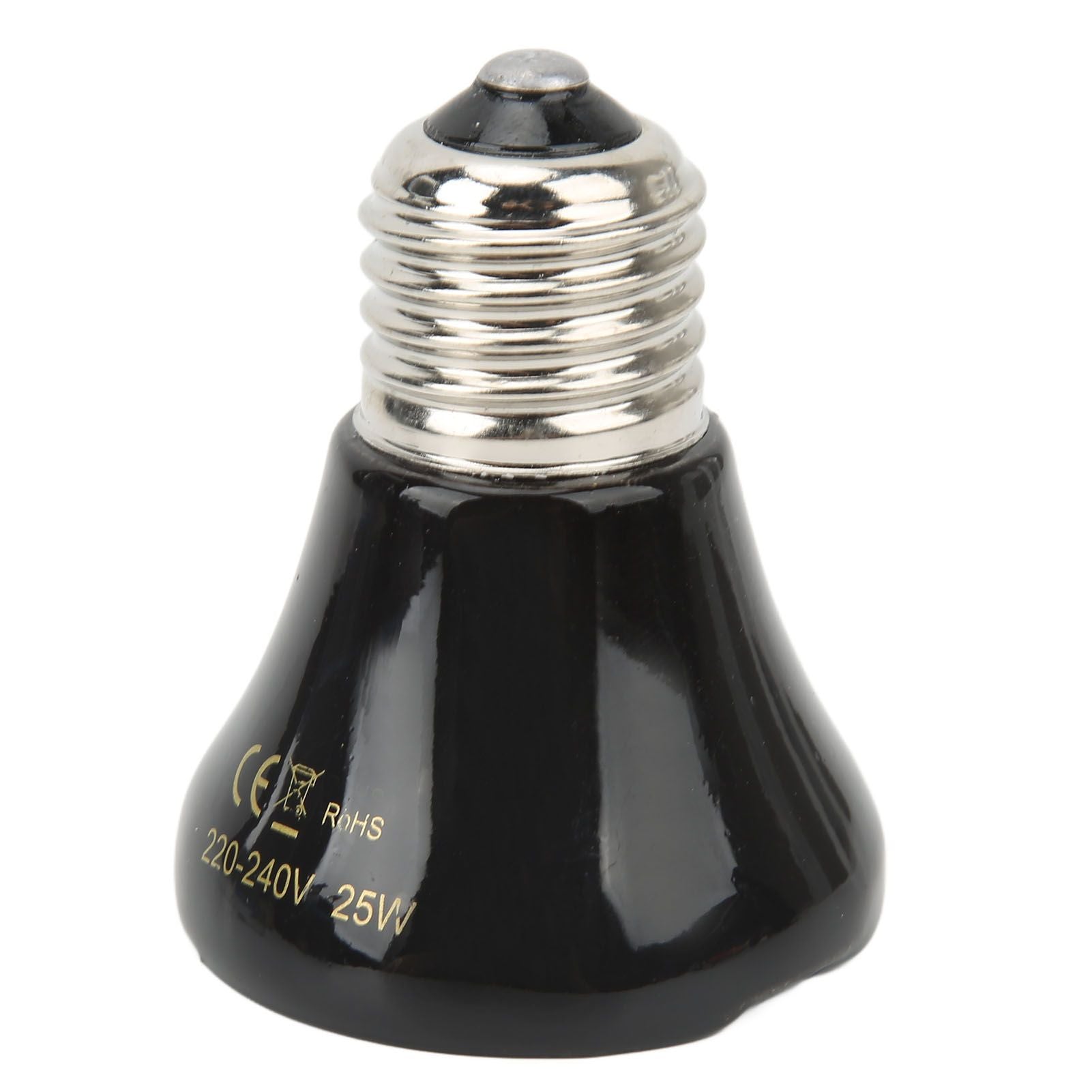 Ceramic Reptile Heat Lamp Bulb Mini Infrared Heat Ceramic Amphibian Heating Lamp for Lizards Reptiles 220V‑240V 25W Black - view 2