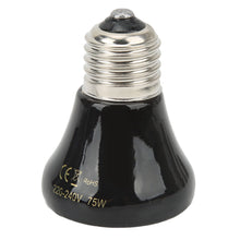 Ceramic Reptile Heat Lamp Bulb Mini Infrared Heat Ceramic Amphibian Heating Lamp for Lizards Reptiles 220V‑240V 75W Black - view 2