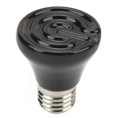 Ceramic Reptile Heat Lamp Bulb Mini Infrared Heat Ceramic Amphibian Heating Lamp for Lizards Reptiles 220V‑240V 75W Black - view 7