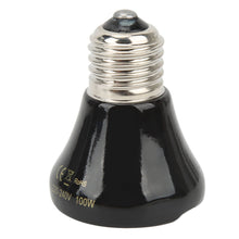 Ceramic Reptile Heat Lamp Bulb Mini Infrared Heat Ceramic Amphibian Heating Lamp for Lizards Reptiles 220V‑240V 100W Black - view 2