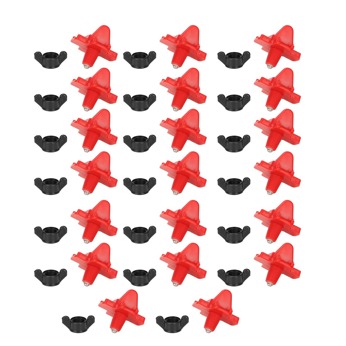 20PCS G1/8 Male Thread Chicken Drinking Nipples Automatic Waterer Equipment with Black Srews for Poultry Feeding - view 2