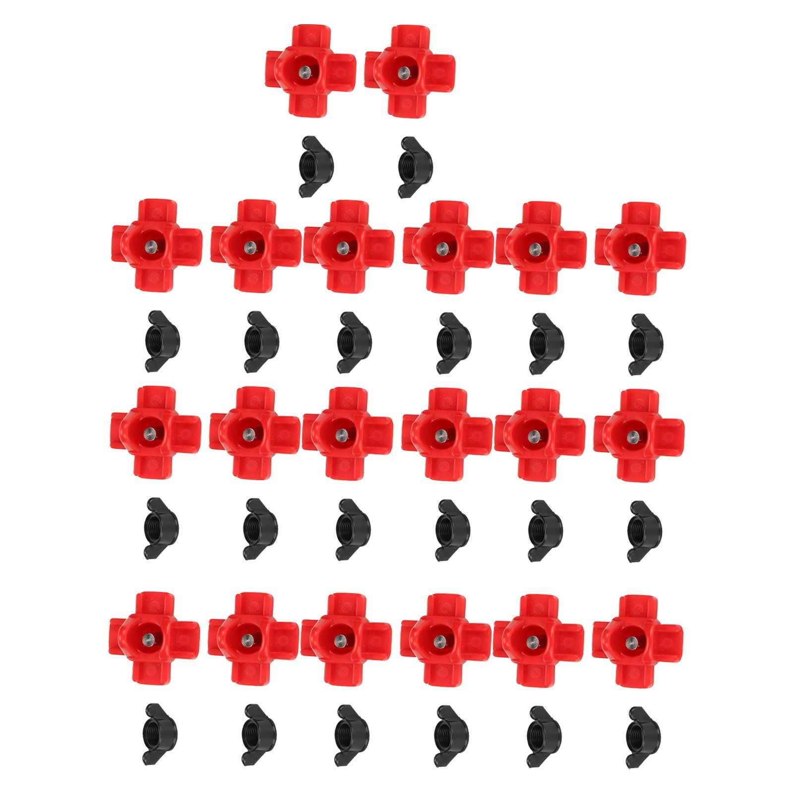 20PCS G1/8 Male Thread Chicken Drinking Nipples Automatic Waterer Equipment with Black Srews for Poultry Feeding - view 3