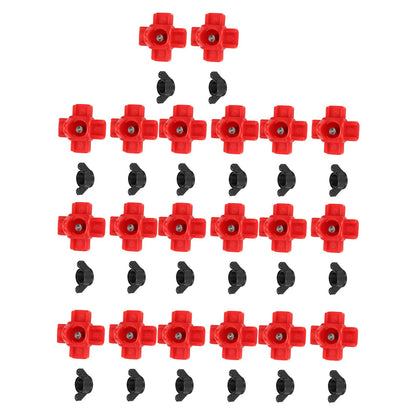 20PCS G1/8 Male Thread Chicken Drinking Nipples Automatic Waterer Equipment with Black Srews for Poultry Feeding - view 3