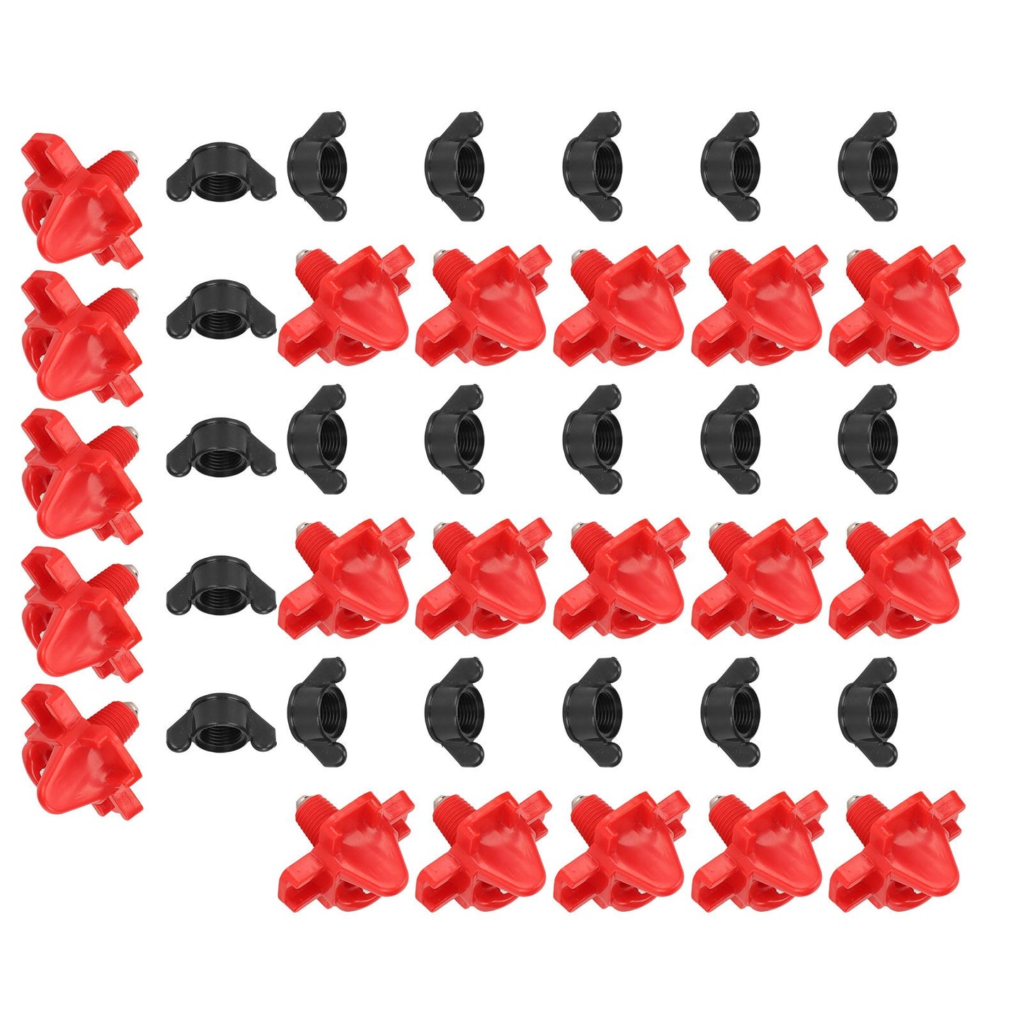 20PCS G1/8 Male Thread Chicken Drinking Nipples Automatic Waterer Equipment with Black Srews for Poultry Feeding - view 7