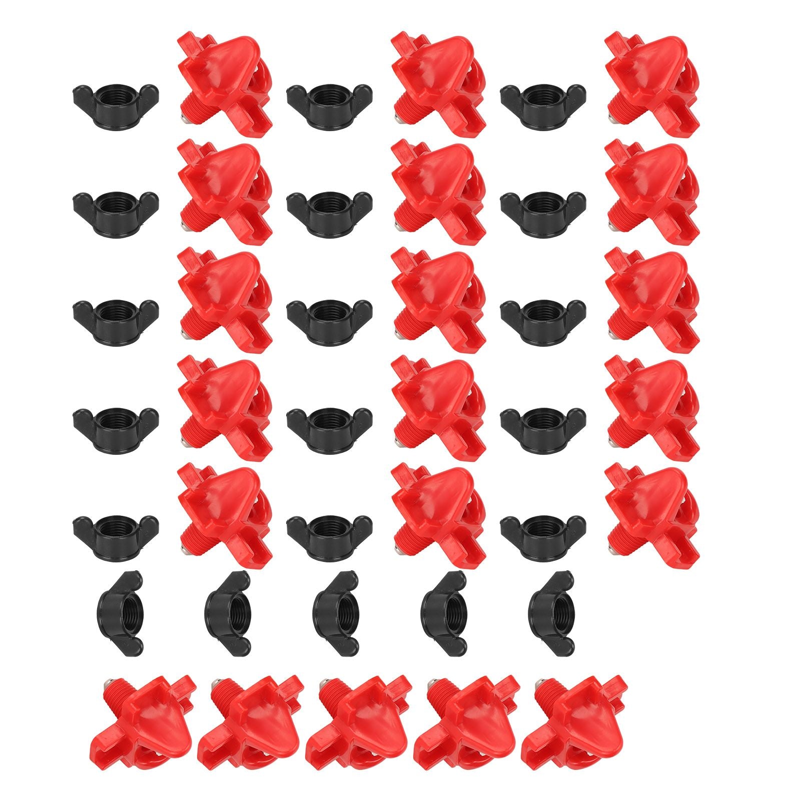 20PCS G1/8 Male Thread Chicken Drinking Nipples Automatic Waterer Equipment with Black Srews for Poultry Feeding - view 9