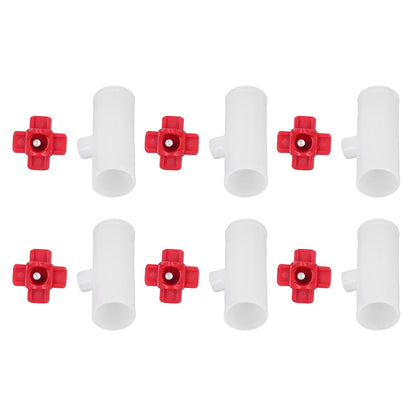20 Sets Chicken Nipple Waterer Automatic Water Feeding Professional Chicken Watering Cups with T Joints for Quail Pigeons G3/4 - view 7