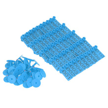 100 Sets Numbered Cattle Ear Tags Accurate Livestock Identification Card for Cow Pig Sheep Blue - view 2