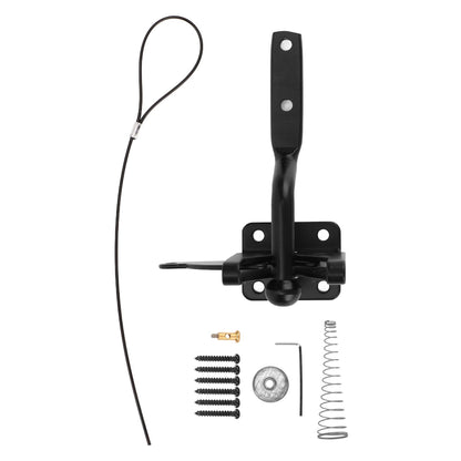 Fence Latch Carbon Steel with Spring Gate Latch Safety Latch for Indoor Window Doors Pet Fences - view 2