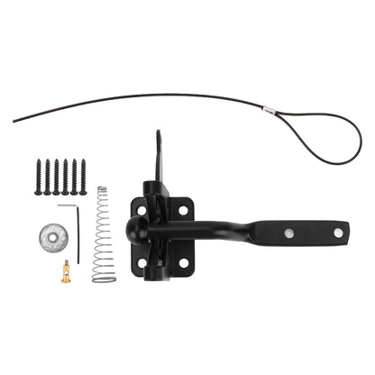 Fence Latch Carbon Steel with Spring Gate Latch Safety Latch for Indoor Window Doors Pet Fences - view 4