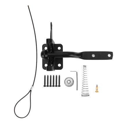 Fence Latch Carbon Steel with Spring Gate Latch Safety Latch for Indoor Window Doors Pet Fences - view 5