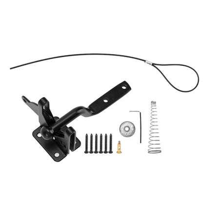 Fence Latch Carbon Steel with Spring Gate Latch Safety Latch for Indoor Window Doors Pet Fences - view 8