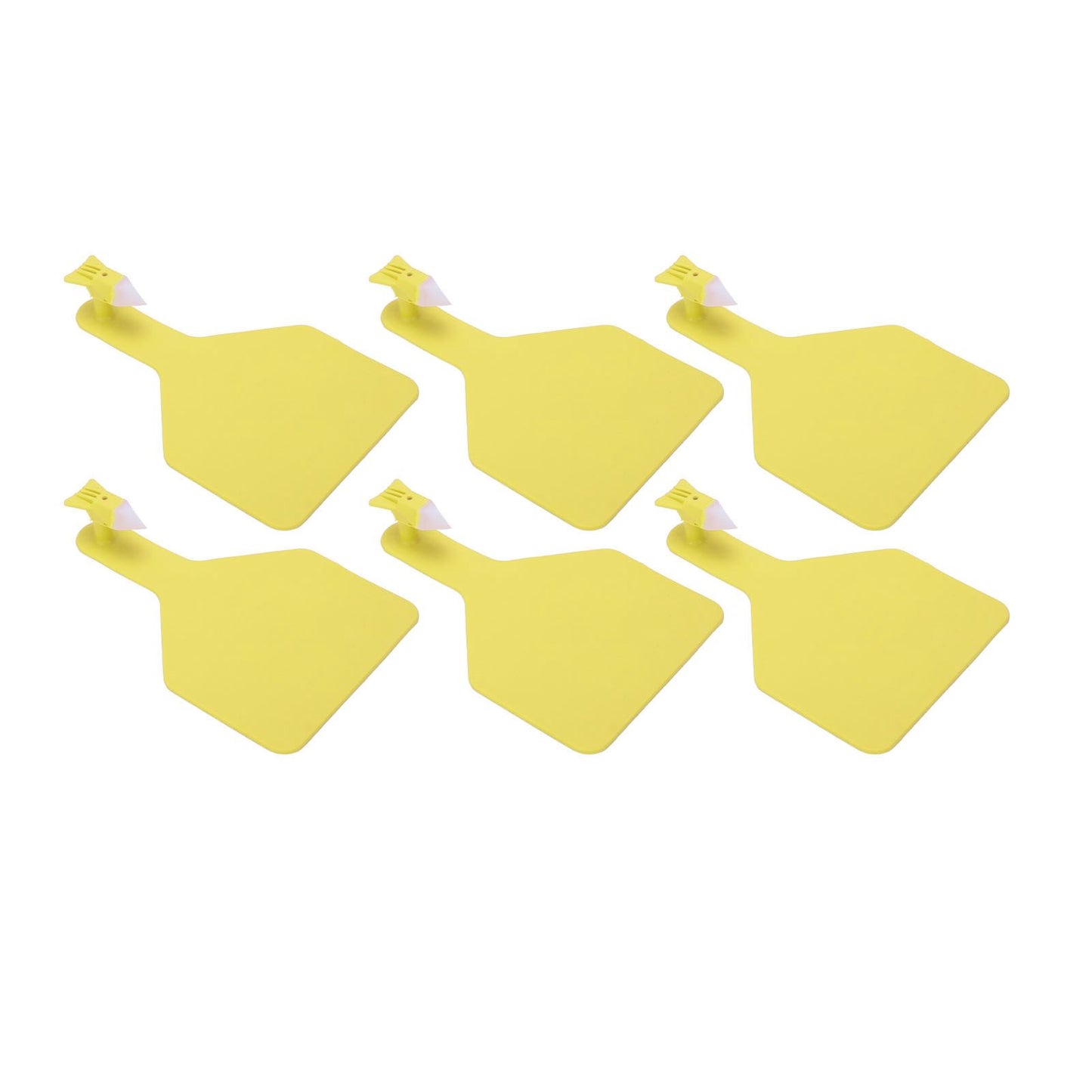 100pcs Blank Livestock Ear Tag Thickened TPU Reusable Animal Ear Label for Dairy Cattle Beef Cattle Yaks Horses Camels Yellow - view 4
