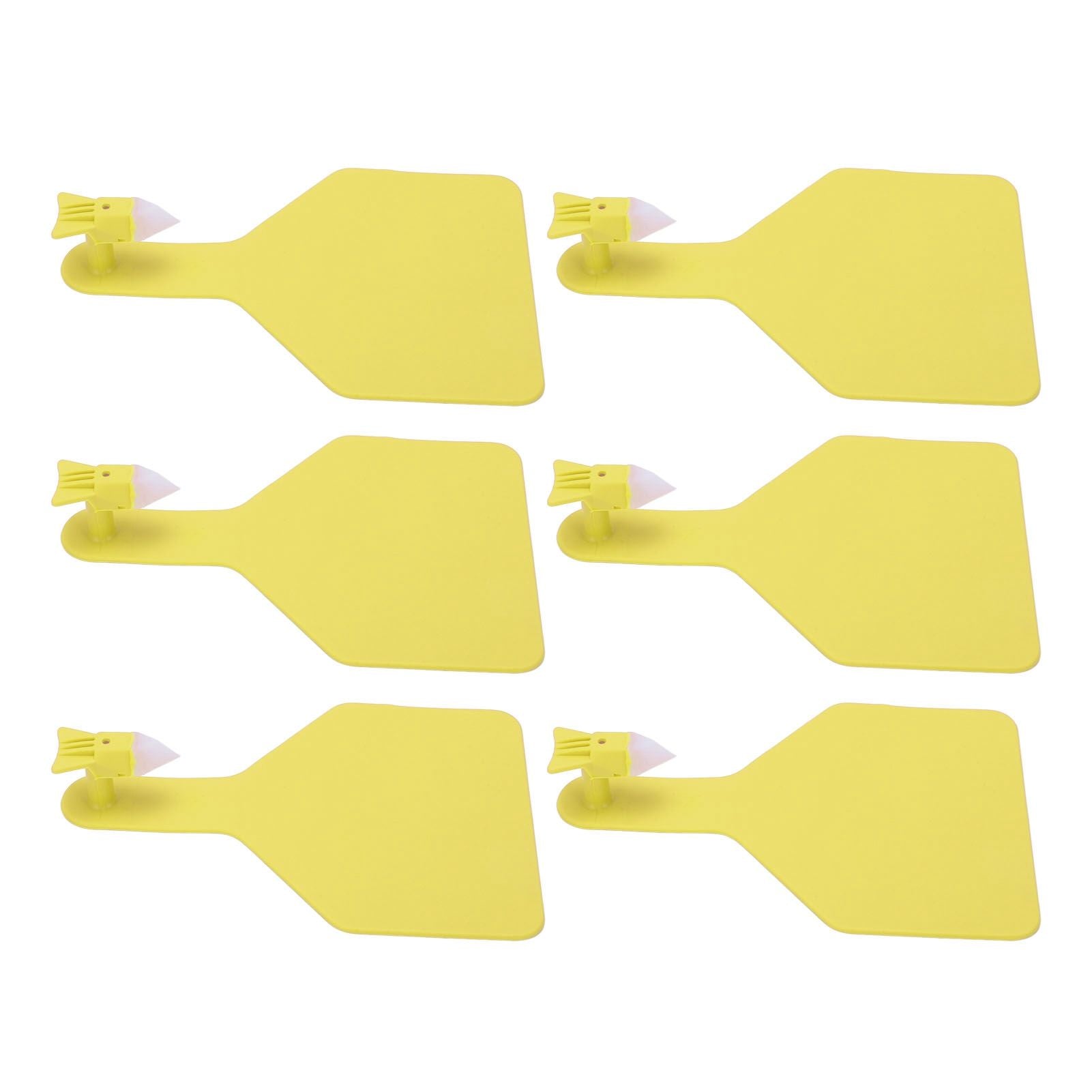 100pcs Blank Livestock Ear Tag Thickened TPU Reusable Animal Ear Label for Dairy Cattle Beef Cattle Yaks Horses Camels Yellow - view 6