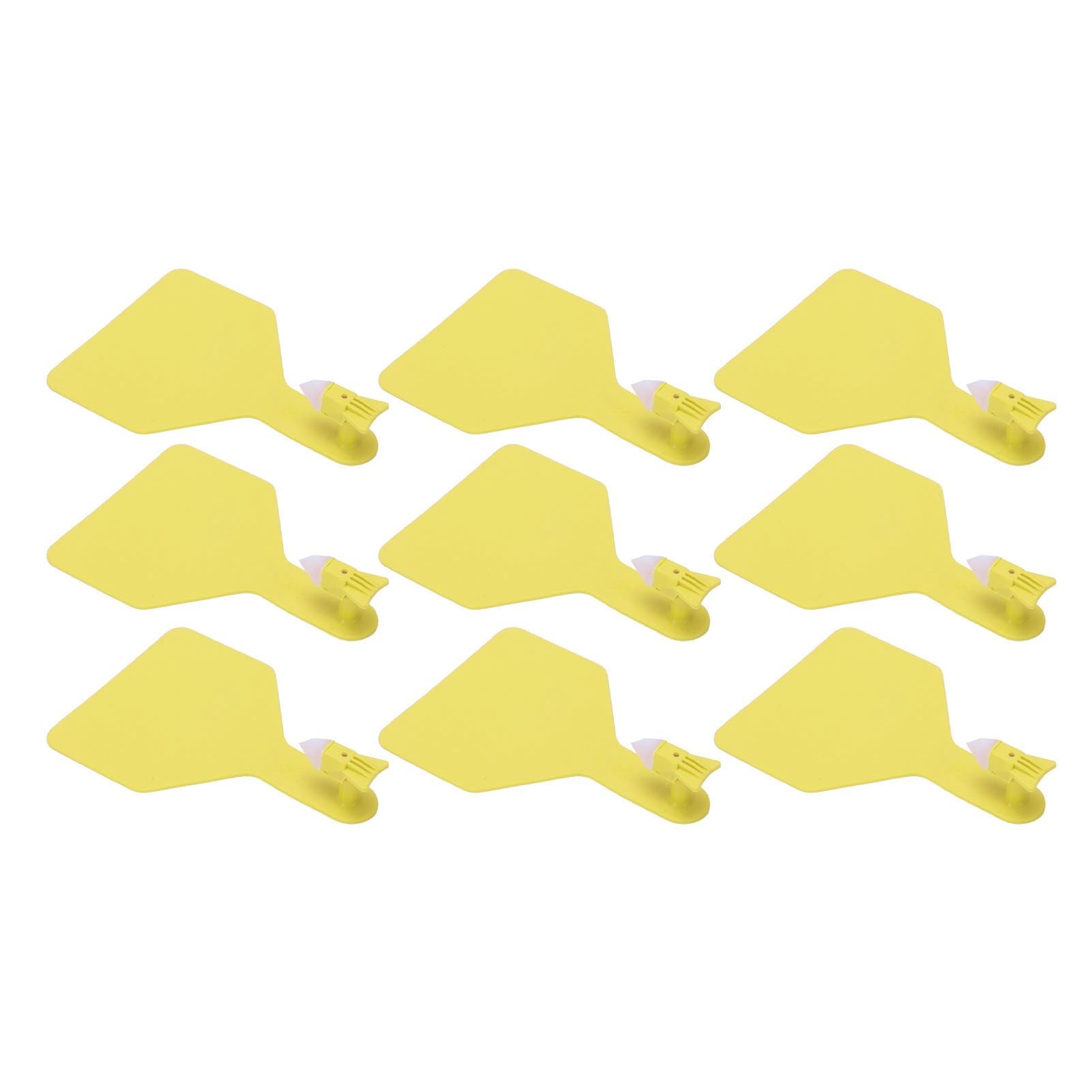 100pcs Blank Livestock Ear Tag Thickened TPU Reusable Animal Ear Label for Dairy Cattle Beef Cattle Yaks Horses Camels Yellow - view 10