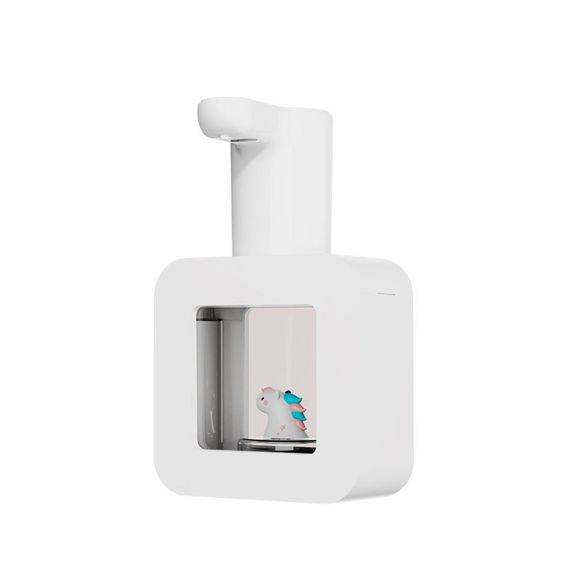 Touchless Automatic Sensor Soap Dispenser Cartoon Pet Waterproof Smart Foam Soap Dispenser White