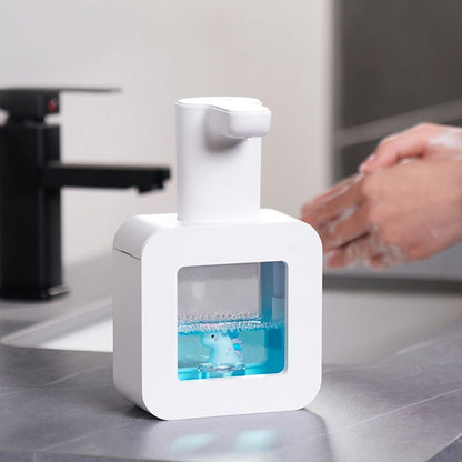 Touchless Automatic Sensor Soap Dispenser Cartoon Pet Waterproof Smart Foam Soap Dispenser White - view 3