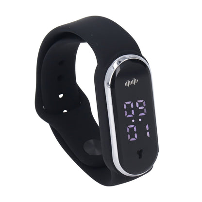 Anti Mosquito Bracelet Watch Silica Gel USB Rechargeable Ultrasonic Mosquito Repellent Bracelet for Outdoor Black - view 5