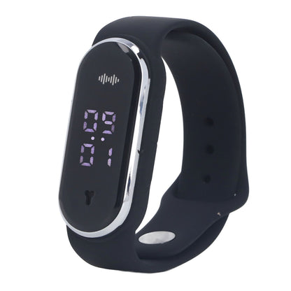 Anti Mosquito Bracelet Watch Silica Gel USB Rechargeable Ultrasonic Mosquito Repellent Bracelet for Outdoor Black - view 6