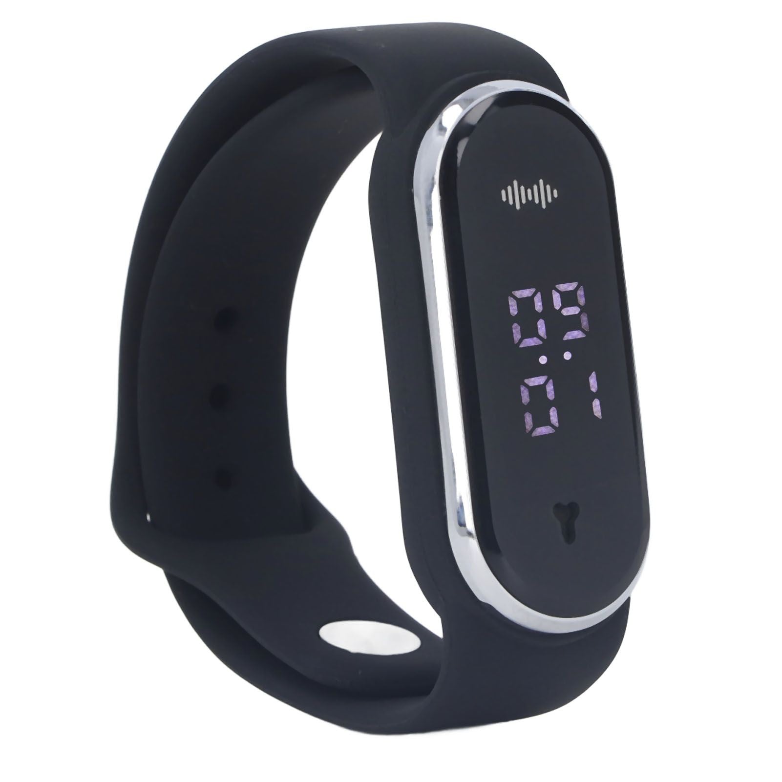 Anti Mosquito Bracelet Watch Silica Gel USB Rechargeable Ultrasonic Mosquito Repellent Bracelet for Outdoor Black - view 7