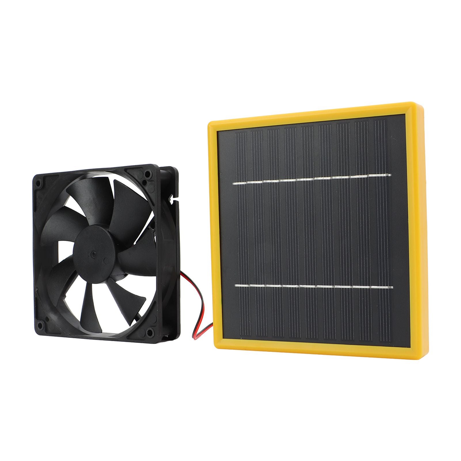5W 12V Solar Powered Fan with Bracket Portable DIY Cooling Ventilation Fan with Solar Panel for Chicken Coop Greenhouse - view 2