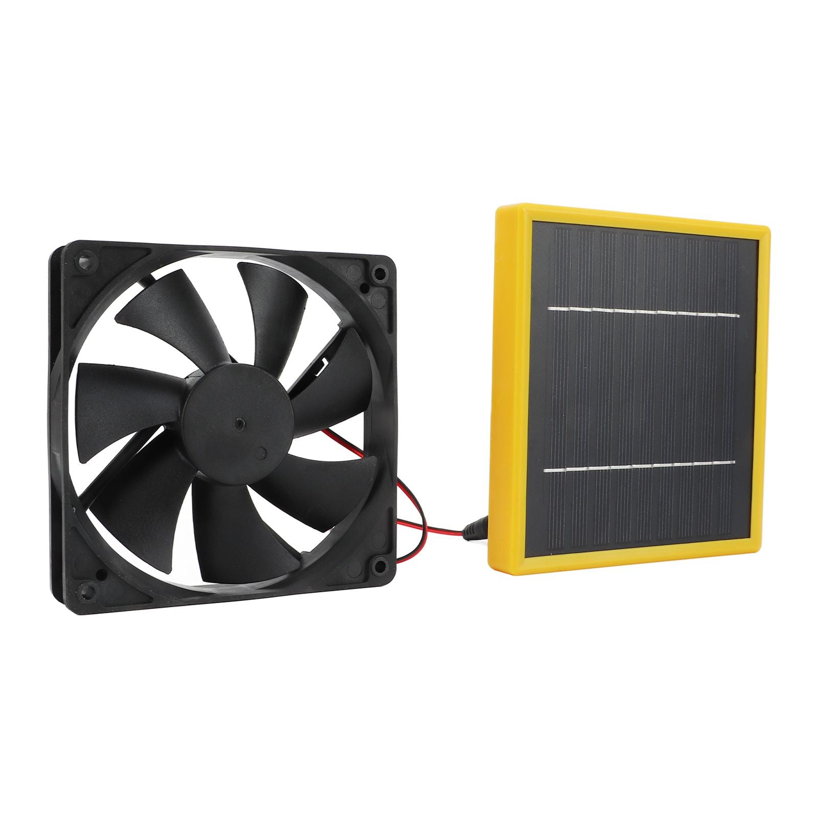 5W 12V Solar Powered Fan with Bracket Portable DIY Cooling Ventilation Fan with Solar Panel for Chicken Coop Greenhouse - view 3